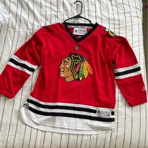 Youth Reebok Red Blackhawks Jersey, Youth L/XL